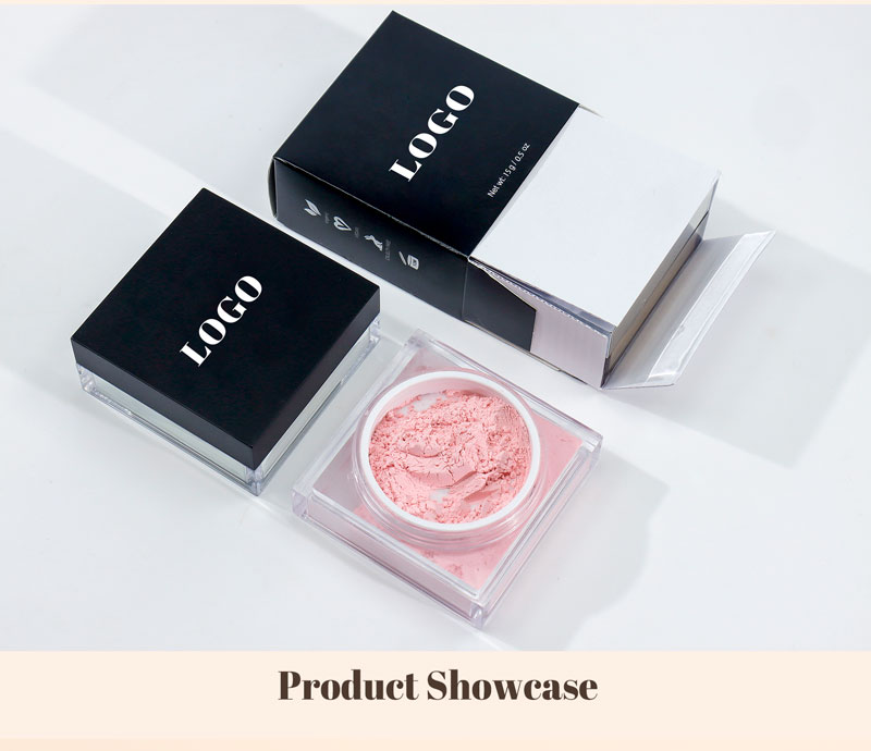 图片[8]-Custom Face Oil Control Loose Powder Vegan Waterproof Spf Cosmetics Private Label Pink Makeup Loose Setting Powder