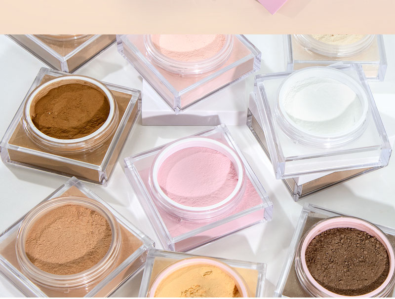 图片[10]-Custom Face Oil Control Loose Powder Vegan Waterproof Spf Cosmetics Private Label Pink Makeup Loose Setting Powder