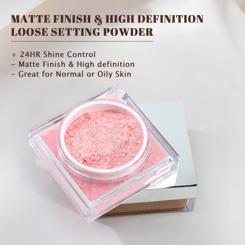 Custom Face Oil Control Loose Powder Vegan Waterproof Spf Cosmetics Private Label Pink Makeup Loose Setting Powder-Hengya Group | Taya (Guangdong) Biotechnology Co., Ltd.