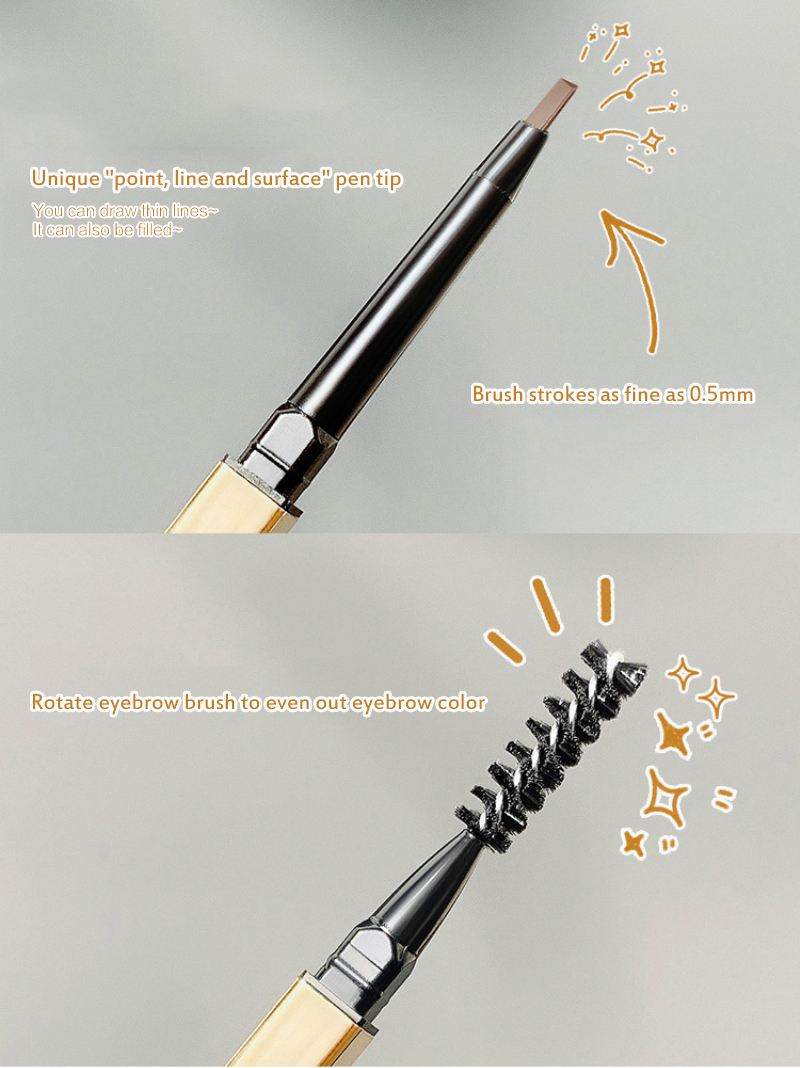 图片[5]-Gold Eyebrow Pencils Slim Waterproof Private Label Eyebrow Pencil Waterproof Thin Eye Brow Pencil Private Label Custom