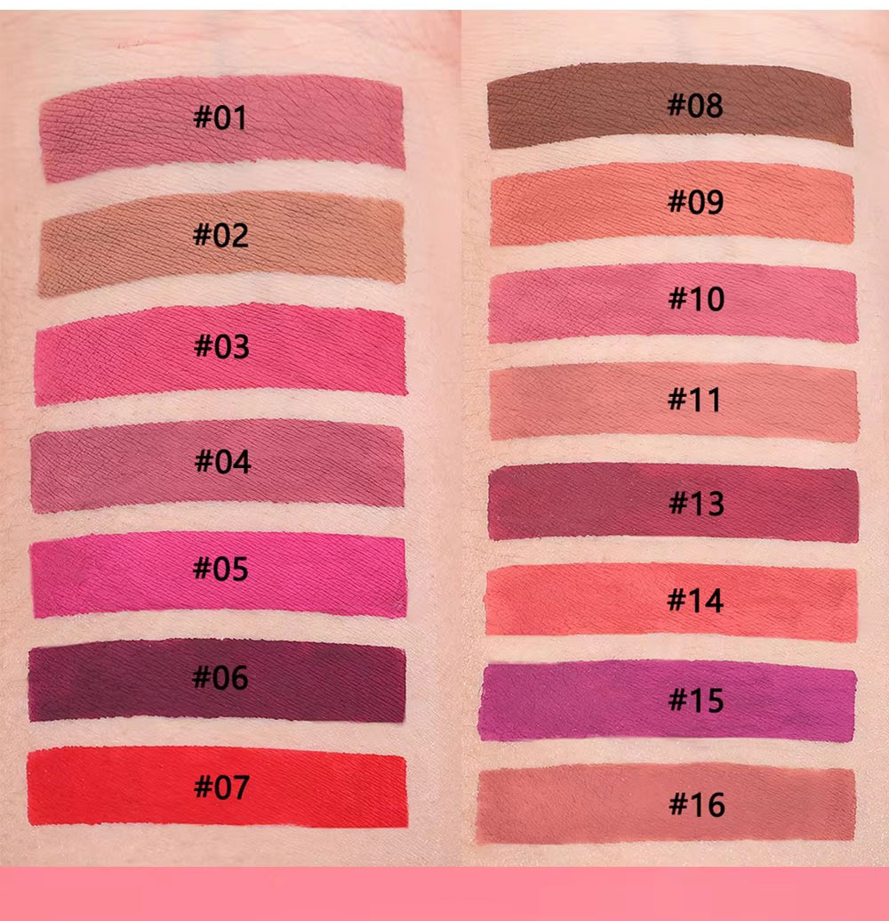 图片[5]-High Quality Lipstick Manufacture Nude Private Label Cosmetic Lipstick Waterproof Long Lasting Liquid Matte Lipstick Custom Logo