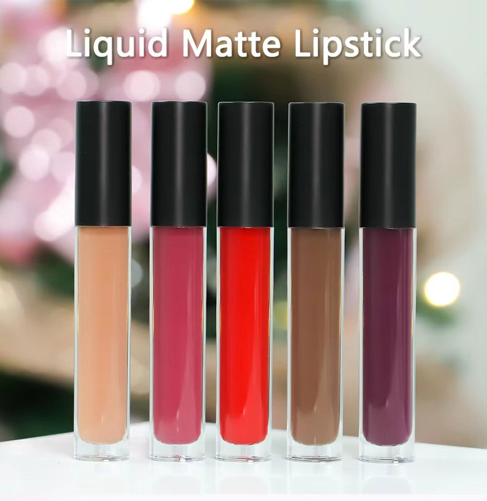 图片[1]-High Quality Lipstick Manufacture Nude Private Label Cosmetic Lipstick Waterproof Long Lasting Liquid Matte Lipstick Custom Logo