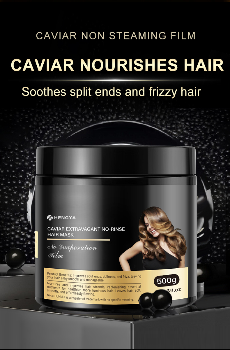 图片[1]-Caviar Extravagant No Evaporation Hair Film Repair Reshape Damaged Hair Deep Nourishing Smoothing Silky Hair Mask Treatment