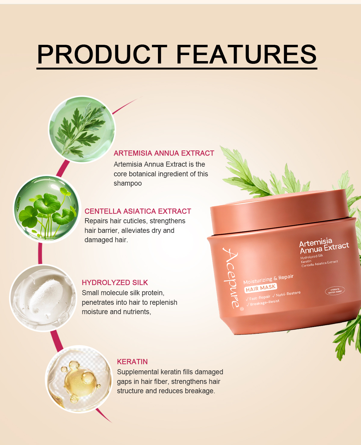 图片[6]-Moisturizing Repair Hair Mask Repairs Damage and Reduces Breakage
