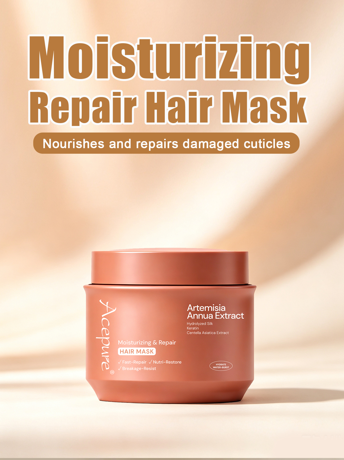 图片[1]-Moisturizing Repair Hair Mask Repairs Damage and Reduces Breakage