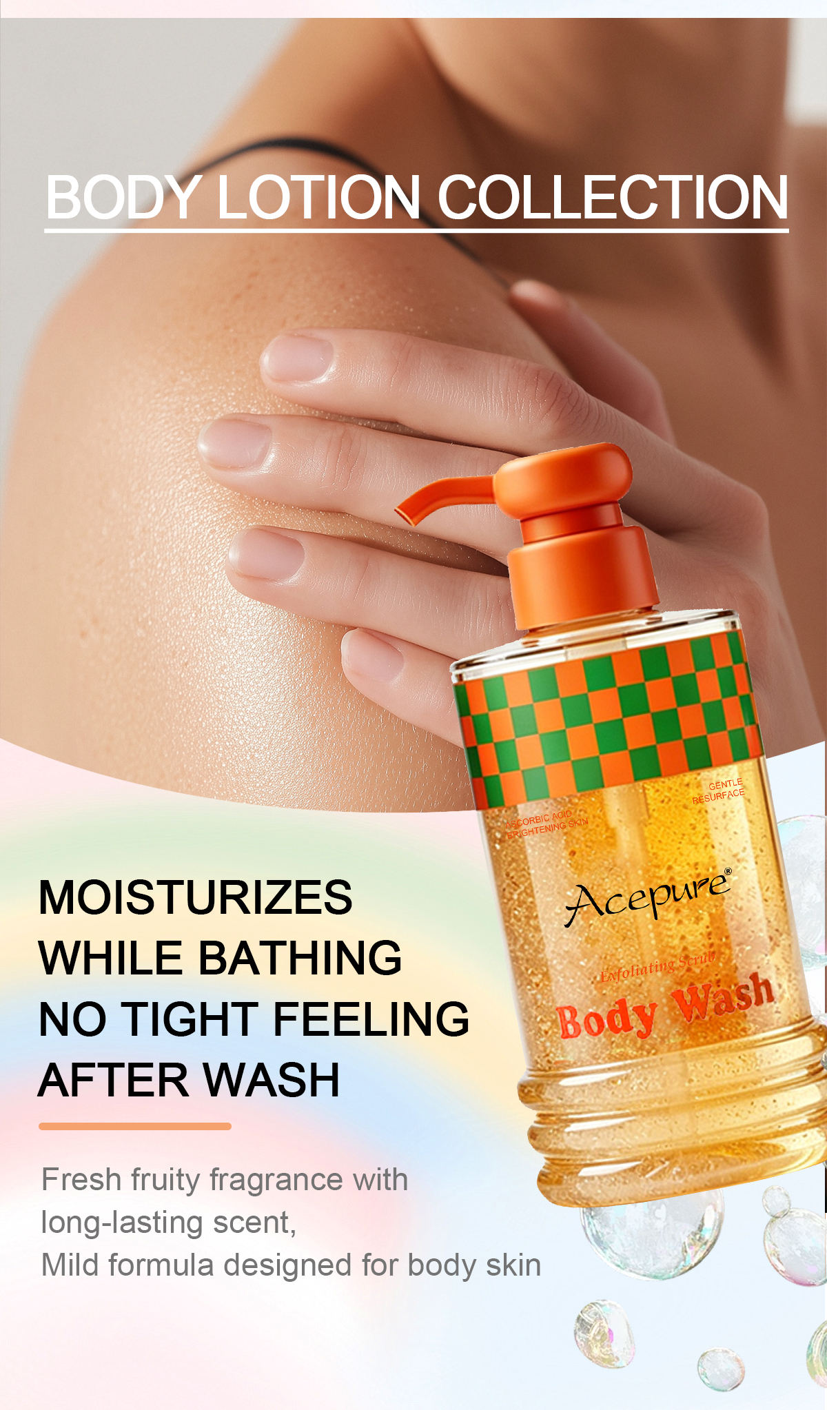 图片[4]-PrivateLabel Moisturizing Skin Body Wash Exfoliating and Whitening Shower Gel