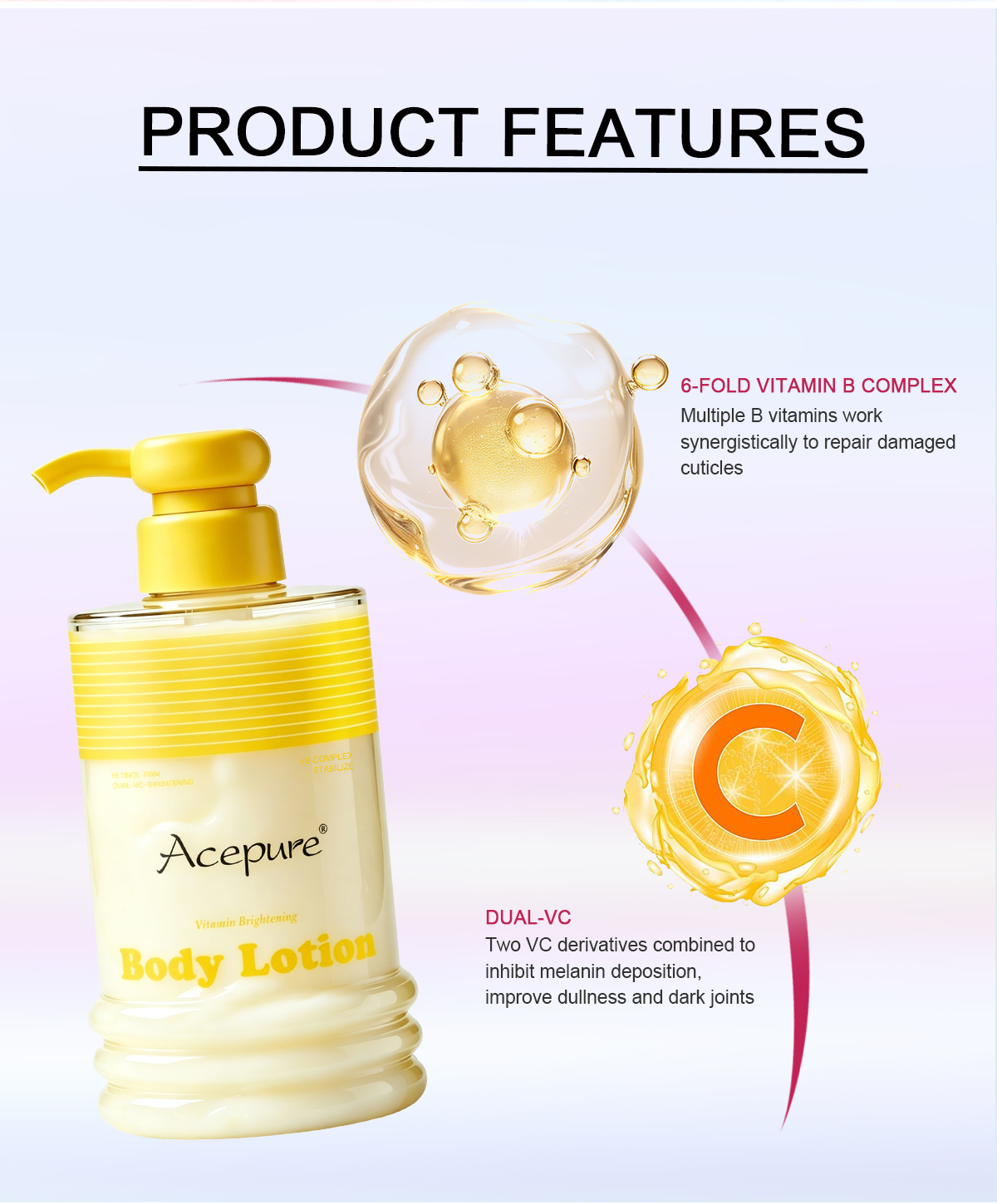图片[5]-Custom Private Label Organic Vitamin C Lotion Body Cream Moisturizing Whitening Body Lotion for Black Skin