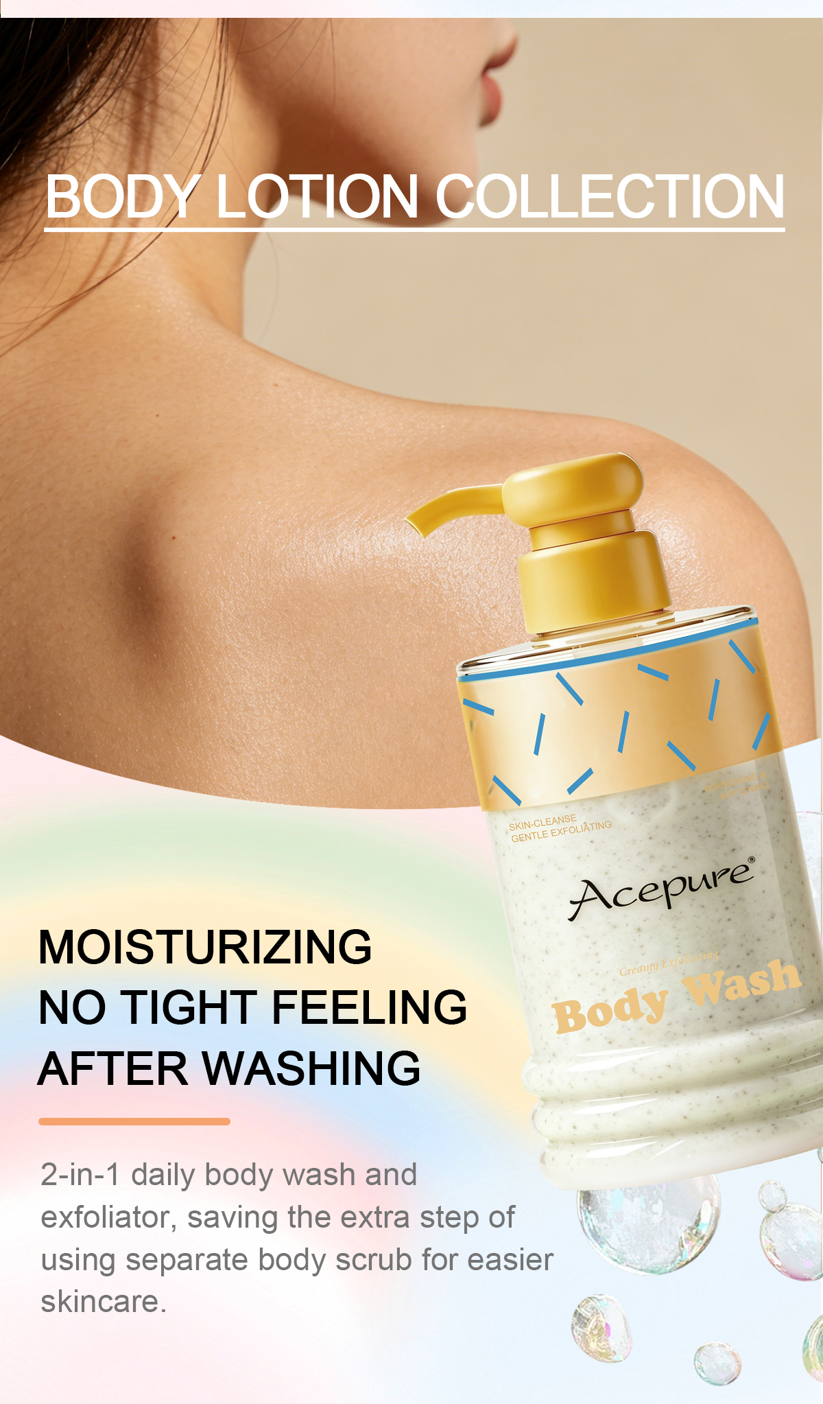 图片[4]-Body Gel Body scrub Nourishing Cleansing Refreshing Foam Bath Shower Gel 2in1