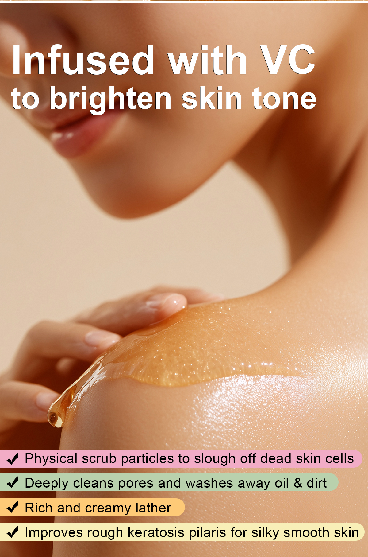图片[2]-PrivateLabel Moisturizing Skin Body Wash Exfoliating and Whitening Shower Gel