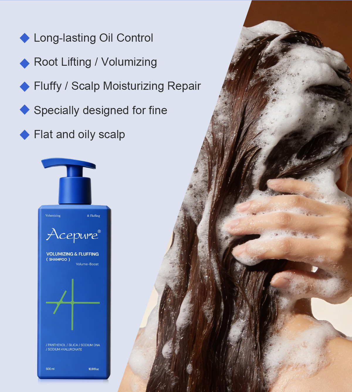 图片[4]-Volumizing Fluffing Shampoo Lifts Roots and Controls Oily Scalp
