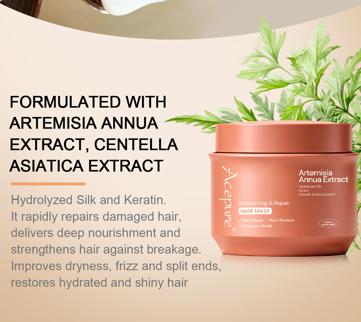 图片[3]-Moisturizing Repair Hair Mask Repairs Damage and Reduces Breakage