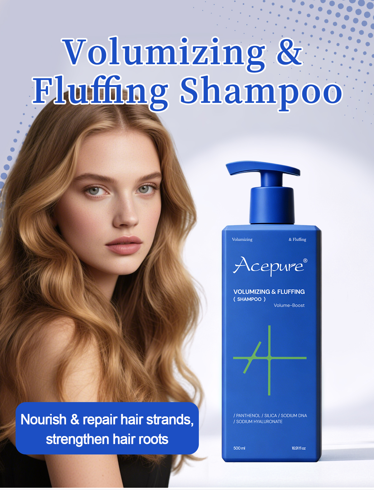 图片[1]-Volumizing Fluffing Shampoo Lifts Roots and Controls Oily Scalp